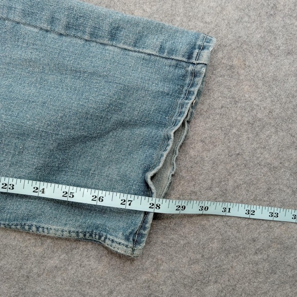 Levi S61 Jeans Men 33x30 Signature‎ Strauss Work Blue Relax Straight Distressed - Picture 4 of 13